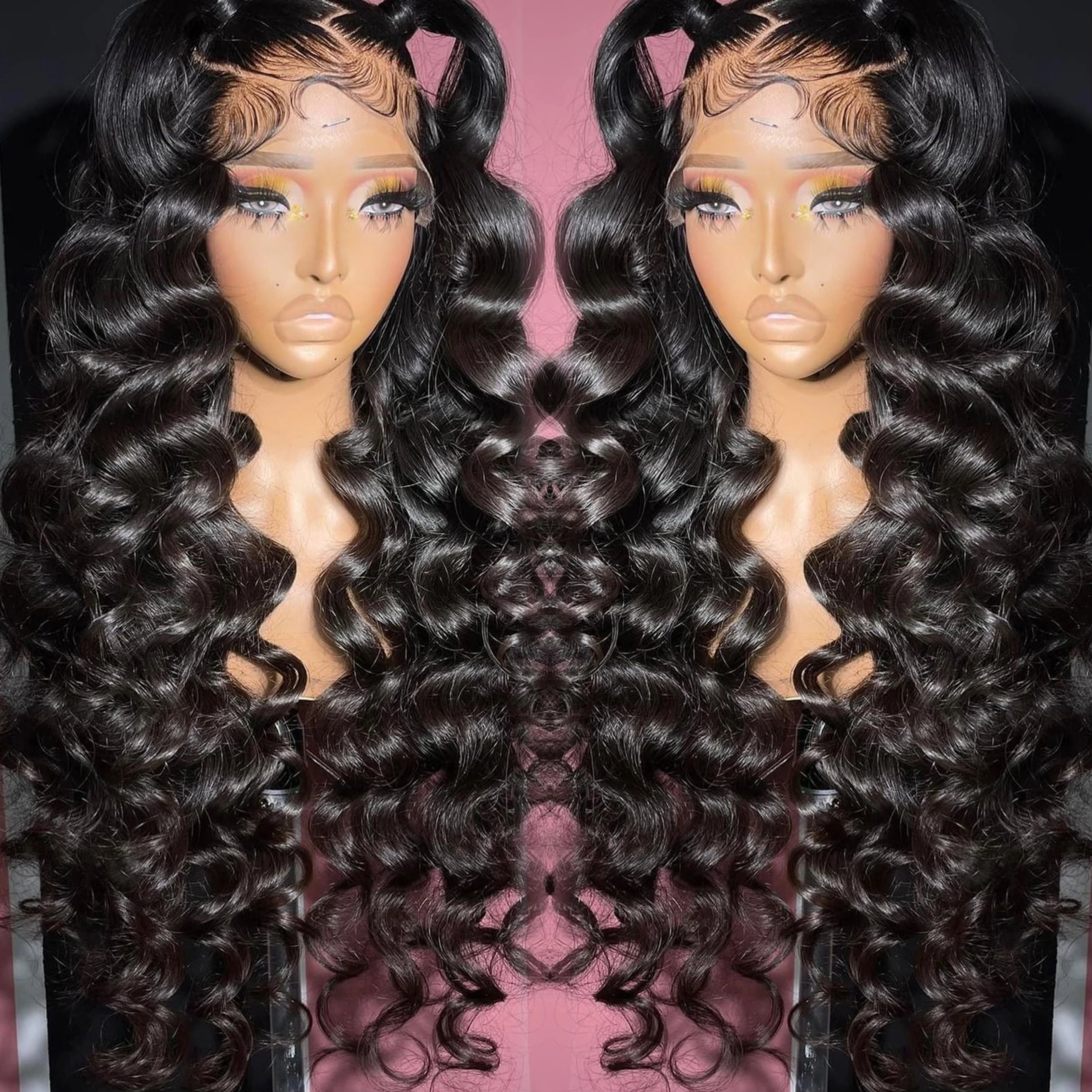 hd 13*6 Natural Black 13*4 HD Lace Frontal Wigs for Women 5*5 Lace Closure Glueless Wig Heavy Density Loose Wave 100% Human Hair