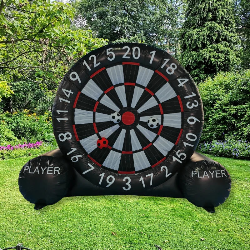 Custom Kids Target Shooting Games Interactive Outdoor Sport Game Soccer Dartboard Inflatable Football Dart Board
