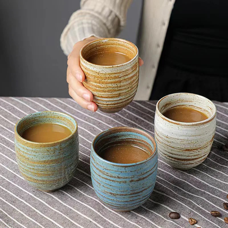 Customised Logo Eco-Friendly Minimalist Ceramic Coffee Cups 250ml for Restaurant Use