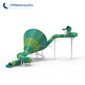 Large Size Adult Large Size Fiberglass Trumpet Water Slides for Sale MegaBDM