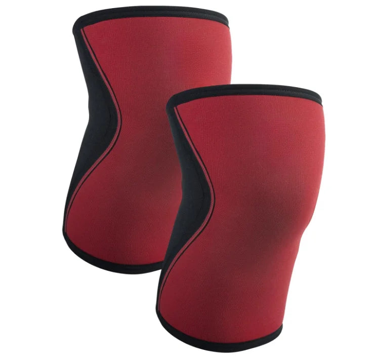 Custom Logo Breathable Knee Protector Brace 7 mm Nylon Neoprene Powerlifting and Weightlifting Knee Support