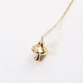 Funny Cute Stainless Steel Mushroom Shape Pendant Necklace