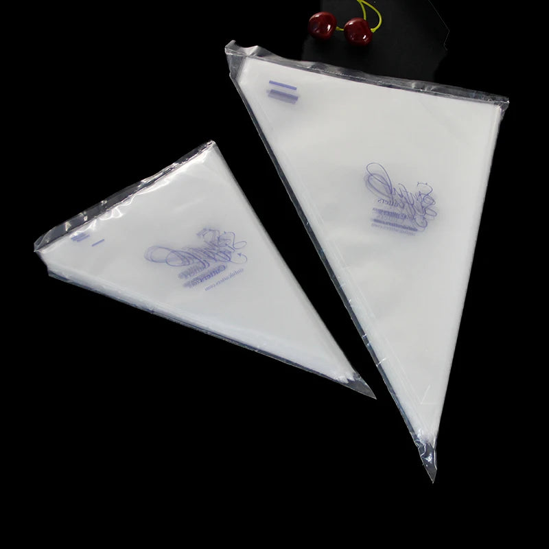 Customizable Pastry Bags Transparent & White Piping Bags with Personalized Logos