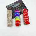 CELION Organic Sage with Rose Smudge Stick for Home Cleansing Negativity Incense Healing Meditation California with Bowl