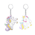 Factory Direct MAIFENG Brand Unisex Acrylic/Resin/Lucite Keychain Pendant Cartoon Unicorn Shape Party Gift