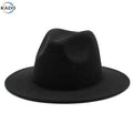 Wide Brim Hat Fedora Cowboy Western Fashion Party Sombreros Womens Fedora Hats