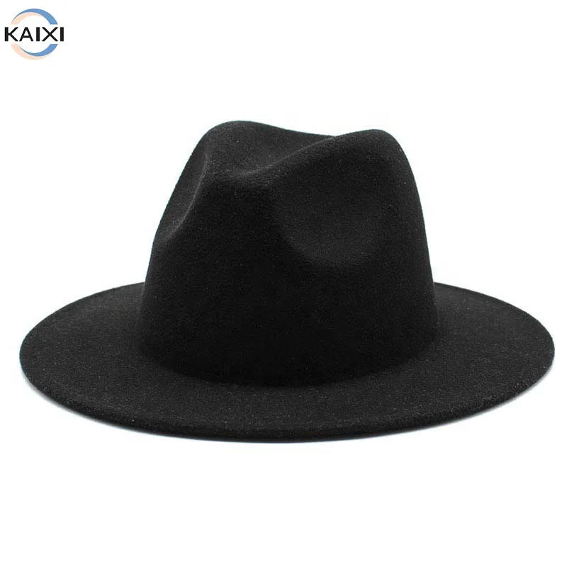 Wide Brim Hat Fedora Cowboy Western Fashion Party Sombreros Womens Fedora Hats