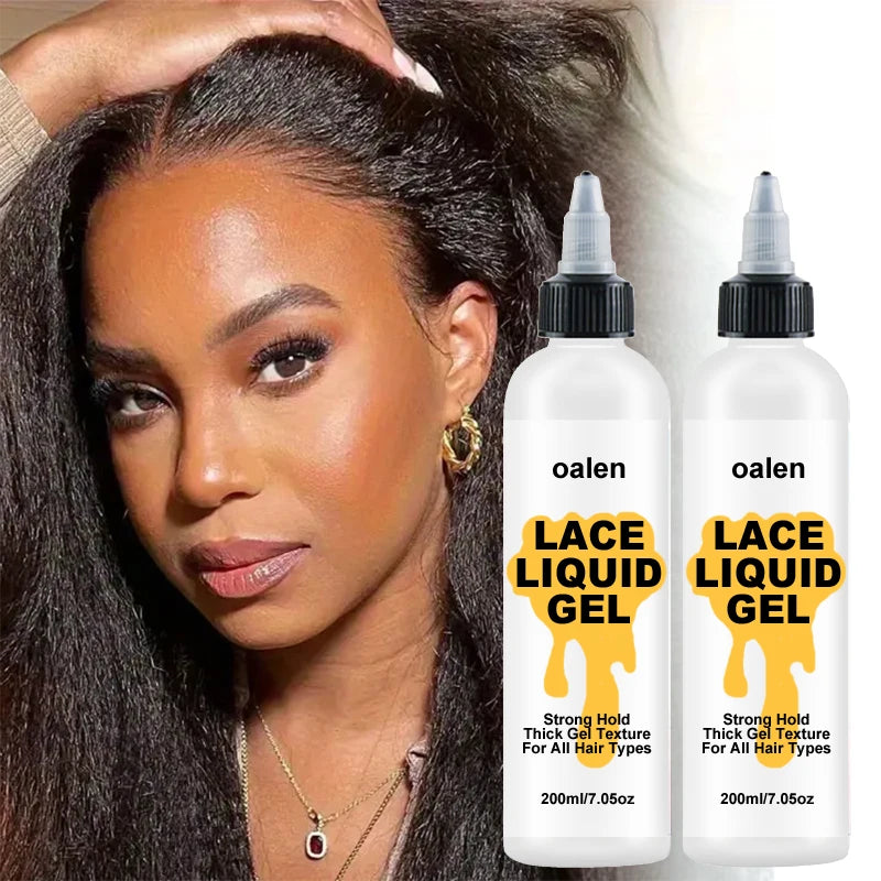200ml Private Label Lace Gelly Temporary Daily Hold  Waterproof Lace Glue Liquid Gel Glueless Gel for Lace Front Wigs