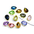 Dongzhou Waterdrop 18*13 mm Glass Rhinestones K9 Fancy Stone Wholesale Loose Crystal Beads Gemstone for Jewelry Diy Accessories