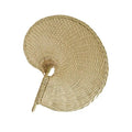 Traditional Chinese Craft Natural Bamboo Wooden Palm Leaves Hand Fans for Summer Decoration Handmade Wicker Woven Rattan Fan