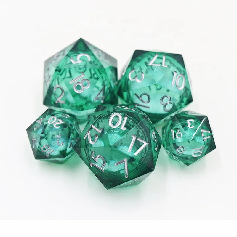 Newest Design Resin Dice D20 Dnd Liquid Core Dice Large Custom Oversize 33mm Dice