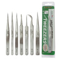 Beiqili ST Vetus Pointed Tip Stainless Steel Eyelash Extension & Eyebrow Tweezers Private Label