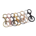 Zinc Alloy Four-Section Chain with Lobster Buckle 8-Word Ring for DIY Jewelry Set Three-Piece Hanging Keychain Metal Accessories