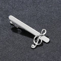 Simple Fashion Note Tie Clips Men's Metal Tie Clasp Daily Business Wedding Tie Clip Pin for Party Jewelry Gift (MD019)
