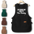 Custom Logo Kitchen Bib Apron Set Cute Style Cotton Waterproof Oil Resistant Fashionable Dining Supermarket Workers Chefs'