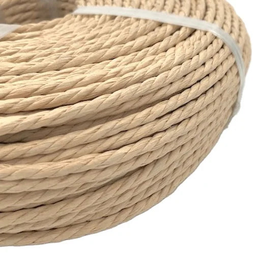 3-ply 4mm Strong Twist Rope Roll Weaving Kraft Paper Rope Danish Paper Cord for Knitting