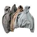 Custom logo New Wash Water Retro Oversized Size 100% Cotton Hoodie Printed Embroidery Design Men's Full Zip up Hoodie