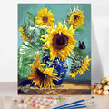 Flower Paint by Number Kits Home Decor Pictures Oil Painting by Numbers Drawing on Canvas Handpainted Paintings Art DIY Gift