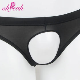Ohyeah Brand Wholesale Ohyeah New Design 2 Color 4 Size Can Choose Wholesale Sexy Hollow-Cut Ice Silk Mens Briefs
