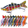 Hengjia 10cm 18g Multi-Jointed Fishing Lures Segmented Swimbait Hard Plastic Swimming Bait