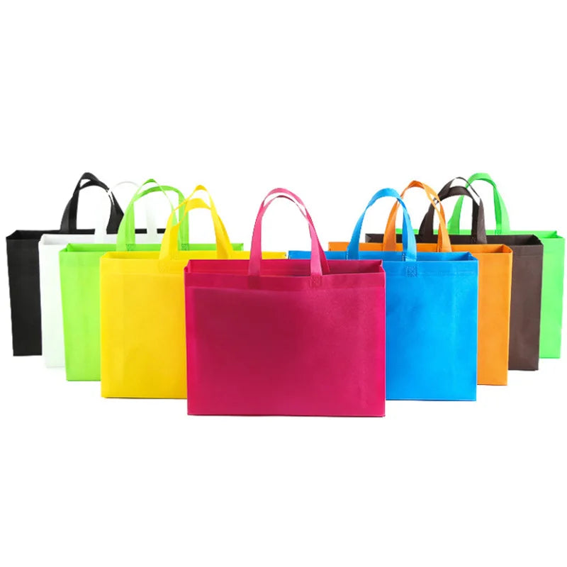 Wholesale Promotional Recyclable Reusable Eco-friendly Cheap Custom Nonwoven Tote Storage Bag for Supermarket Exhibition Custom