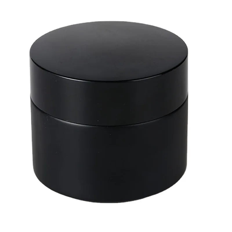 Glass Pure Black Jars Bottle Opaque Cosmetic Packaging Bottle 20g30g50g Skin Care Cream Jar 5g10g Eye Cream Jar