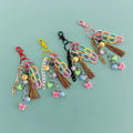 Acrylic Fringe Female Bag Pendant Keychain Handmade Bag Charm Women Key Holder Handbag Decoration Cute Acrylic Chain Keychains