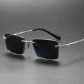 Italian Luxury Men's Titanium Sunglasses with UV 400 Protection Gold Frame Sun Glasses Gafas De Sol De Lujo Para Hombre