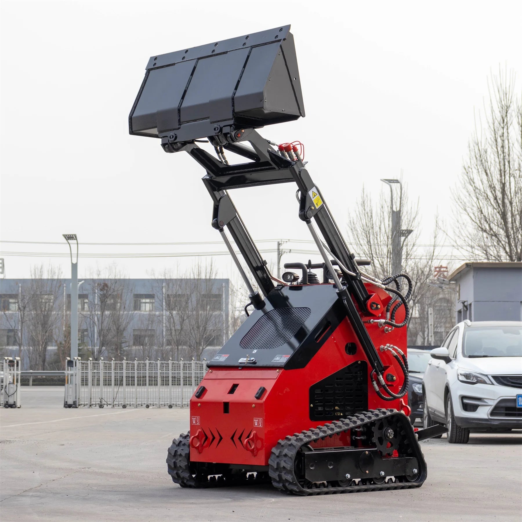 Hightop HT380T Chinese Wheel Crawler Mini Skid Steer Loader Diesel With Trencher/Concrete Mixer/Pallet Fork
