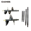 Mini Skid Steer Loader Heavy Duty Post Hole Auger Earth Drill Rock Teeth Extension Rod New Condition Construction Motor Bearing