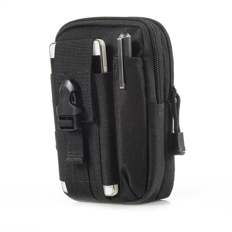 Outdoor Tactical Waterproof Fanny Pack MOLLE EDC Accessories Bag Mobile Phone Wallet Kit Fashionable Anti-theft Multi-Function