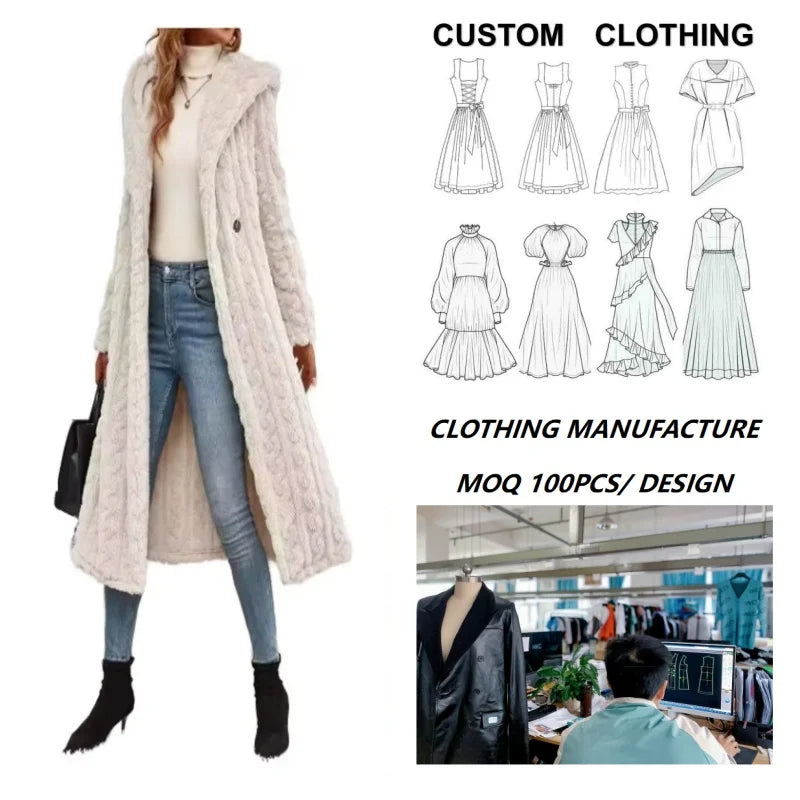 OEM ODM Clothing Manufacturer Make Your Own Brand Custom High Quality Apparel Design Service Garment Unisex Coats Custom Logo