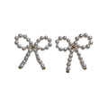 Classic Natural White Round Freshwater Pearl Gold Plated 925 Silver Stud Earrings for Wedding Party Gift