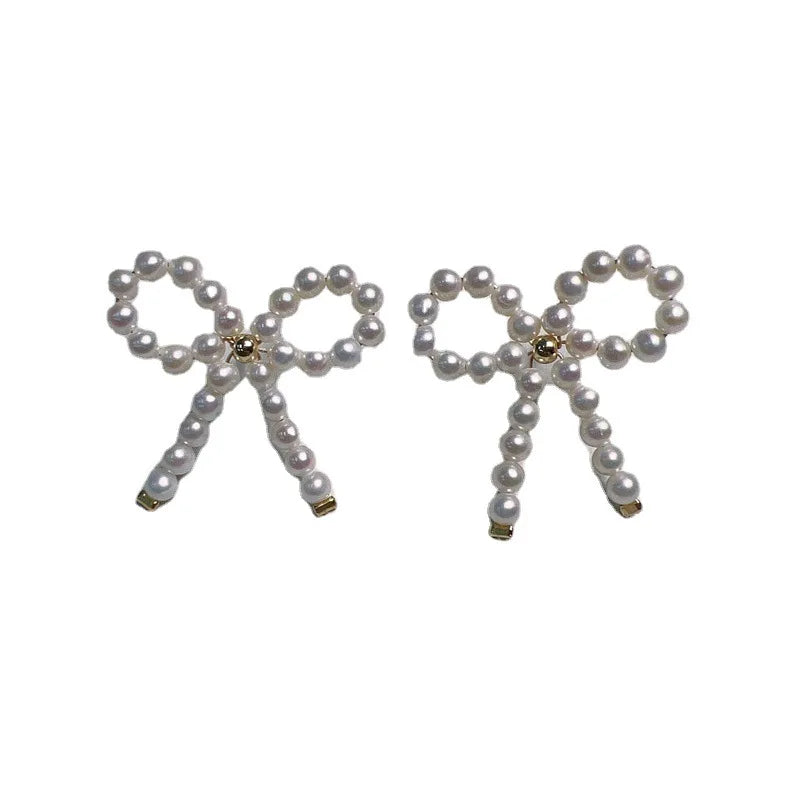 Classic Natural White Round Freshwater Pearl Gold Plated 925 Silver Stud Earrings for Wedding Party Gift
