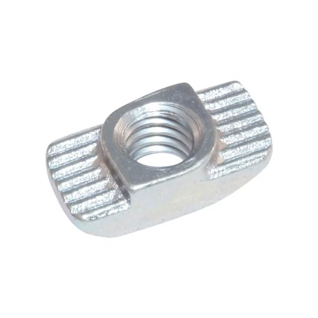 M4 M5 M6 M8 Galvanized Fastener Connection T Nut Hammer Head T-Nuts 10 Slot Connection Zinc Plated Zinc Surface for Carbon Steel MegaBDM