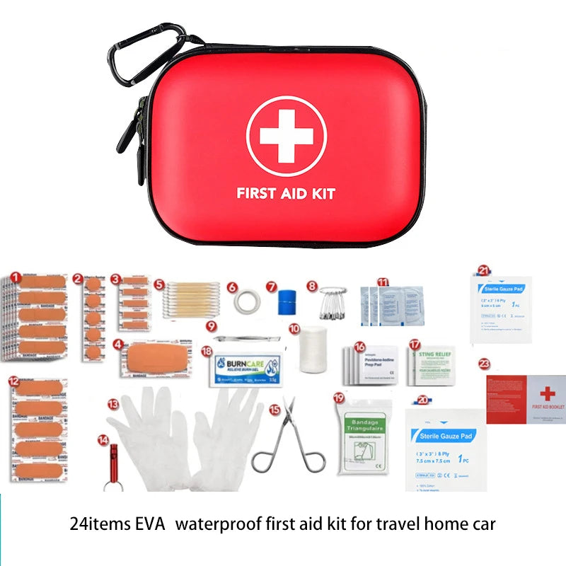 Camping Trauma Survival Kit Home First Aid Kit CE ISO Certified Durable EVA Bag Emergency Kit with Customizable Color & Logo