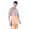 Custom Men's Winter Acrylic Thermal Underwear Solid Color Long Johns Fleece Double Inner Wear Suit Breathable Quick Dry Classic