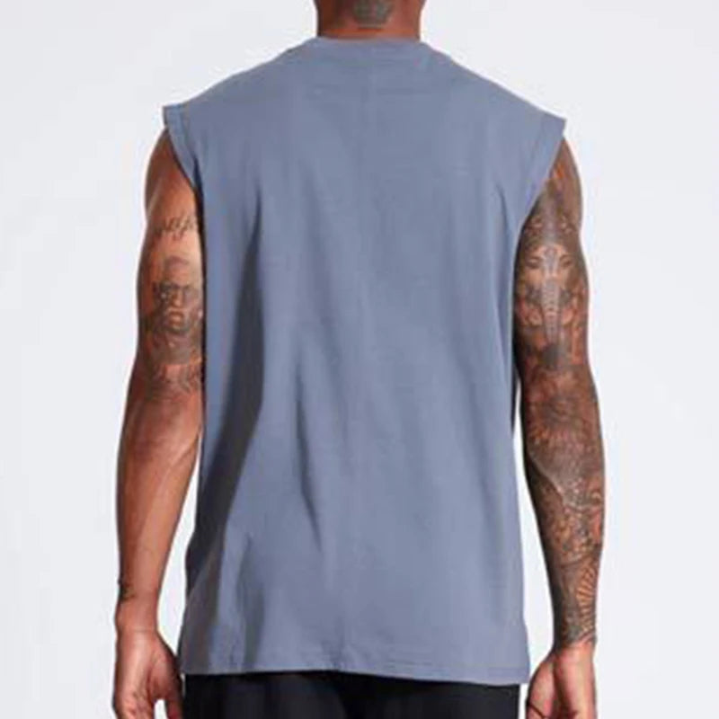 Custom Sleeveless Sports Basketball Gym Running Sweat Absorption Fast Drying Fitness Outdoor Loose Casual Vest