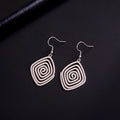 Irregular Spiral Swirl Drop Earrings Women Gold Color Stainless Steel Geometric Earring Trend Jewelry Gift Wholesale