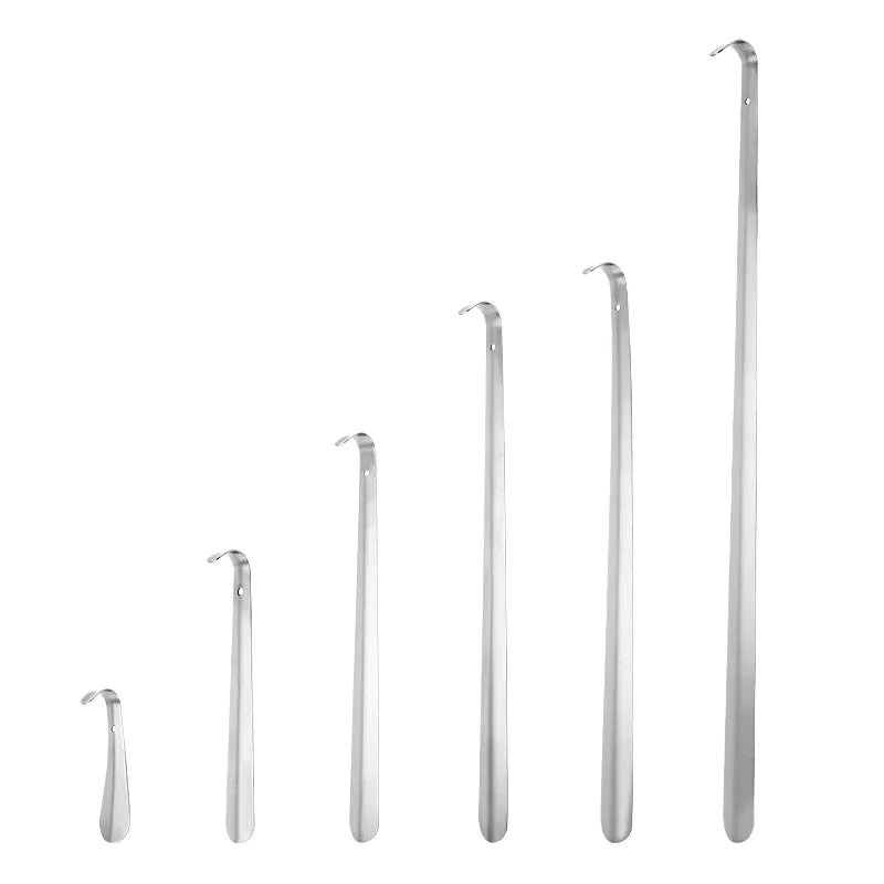 Custom Luxury Stainless Steel Shoe Horn Easy Slip-On Shoe Lifter with Ergonomic Comfortable Design