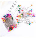High Quality 4.2x0.6x40mm Pearl Stainless Steel Clothing Custom Pins Colorful Positioning Sewing Pins for Hand Use