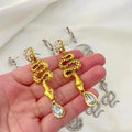 Fashion Big Texture Cute Dangle Drop Fine Stud Earring Jewelry 3D Rhinestone Alloy Metal Snake Earrings