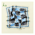 Luxury 100% Polyester Satin Fabrics Digital Printing Chain Baroque Style Anti-Static Blackout Features for Girls' Pocket Square