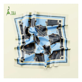 Luxury 100% Polyester Satin Fabrics Digital Printing Chain Baroque Style Anti-Static Blackout Features for Girls' Pocket Square