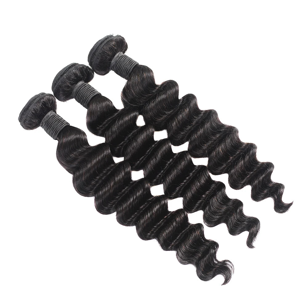 Wholesale Raw Virgin Cuticle Aligned Human Hair Extension High Quality Hair Weaving Loose Deep Wave Hair Bundles 8-30Inch