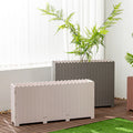 I788 PVC Rectangular Flower Box Balcony Planter Box Outdoor Shopping Mall Restaurant Decoration