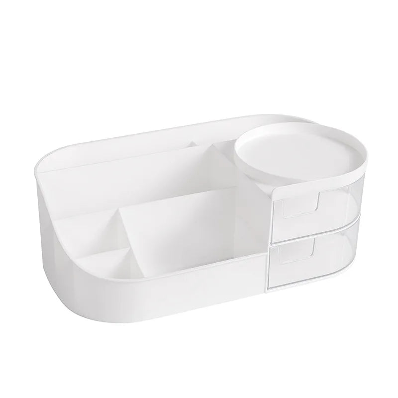 Multi-use Drawer Type Cosmetic Storage Box Desktop Dresser Makeup Organizer for Skin Care Lipstick Brush
