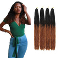 Wholesale Sister Locs Straight Faux Locs Braiding Mix Color Long Dreadlocks Crochet Extensions Synthetic Fiber Hair