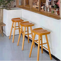 Promotion Scandinavian Original Wood Restaurant Chairs Solid Wood Wooden Chair for bar Counter Home Use