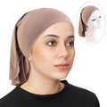 New Arrival Women Chemo Caps Stretchy Head Wrap Long Size Polyester Solid Color Headscarf